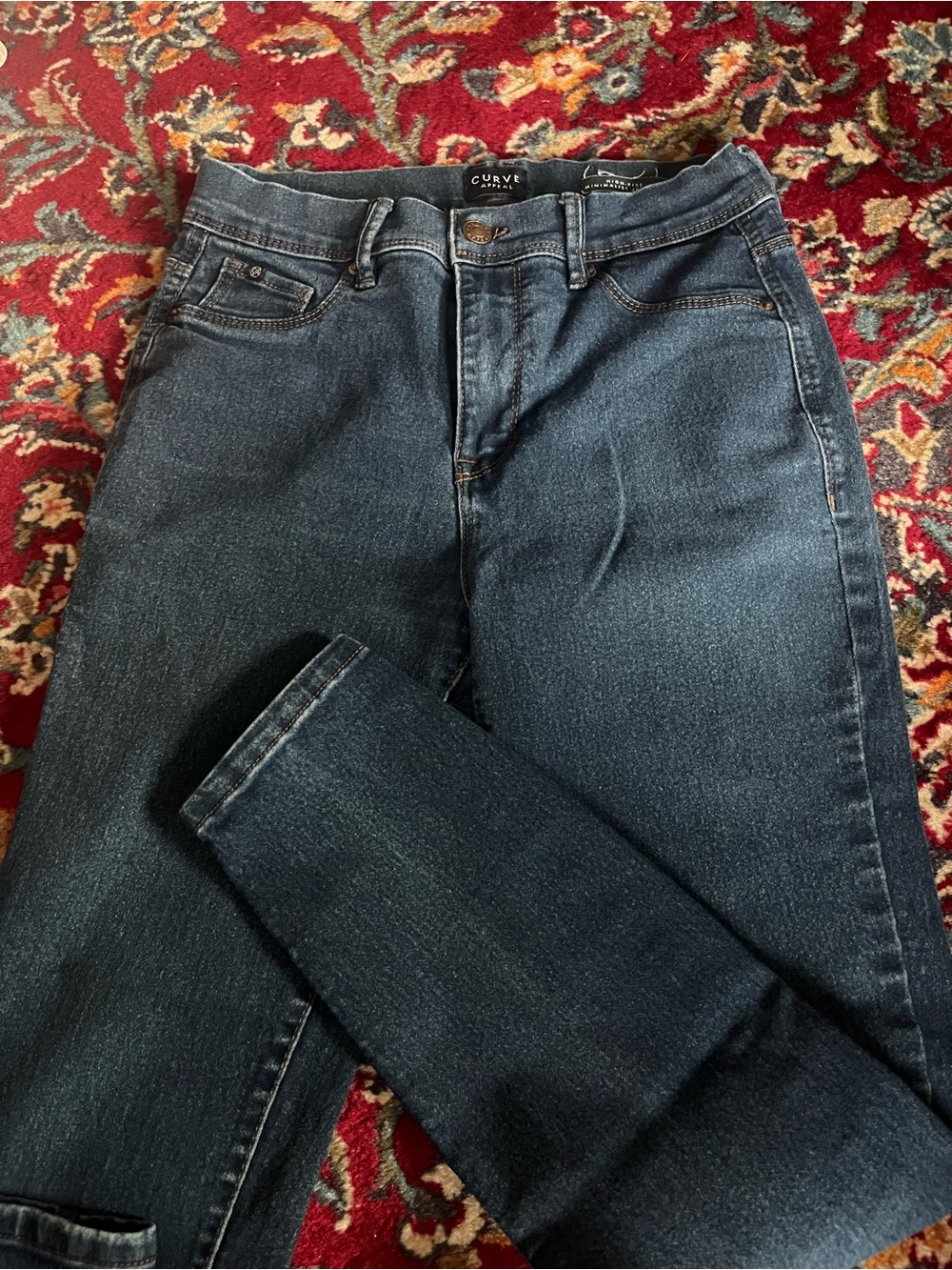 Old Navy Dark Blue High-Rise Curve Jeans